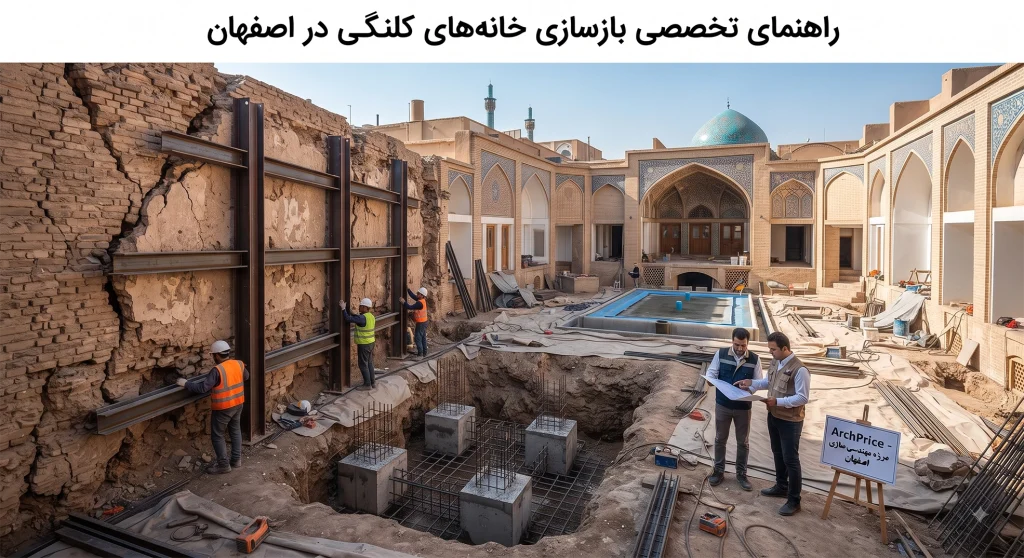 بازسازی خانه های کلنگی در اصفهان 1 آرک پرایس